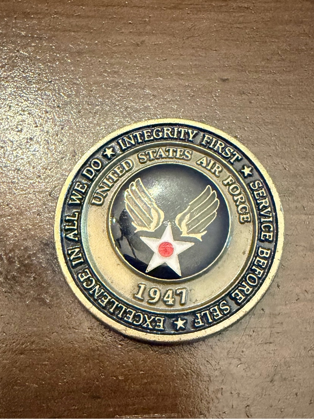 1947 AWARD BECOMING  AN AIRMAN UNITED STATES  AIR FORCE CHALLENGE COIN AEROSPACE